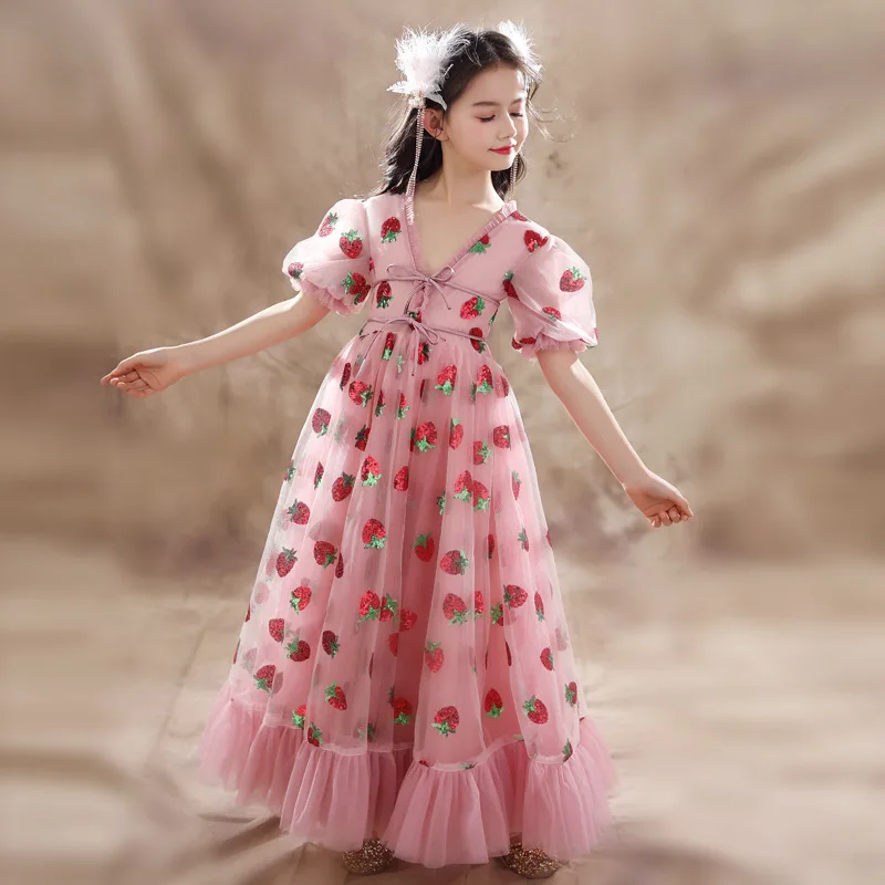 nouvelle-robe-de-princesse-rose-fraise-a-paillettes-2026-pour-fille-robe-de-soiree-formelle-pour-enfants-tutu-bouffant-pour-performance-au-piano-et-fete-d'anniversaire