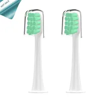 2PCS(+cap) for xiaomi Soocas X3 X1 Replacement Deep Cleaning Brush Heads Food-grade PP Healthy Brush Head for Sonic Toothbrush