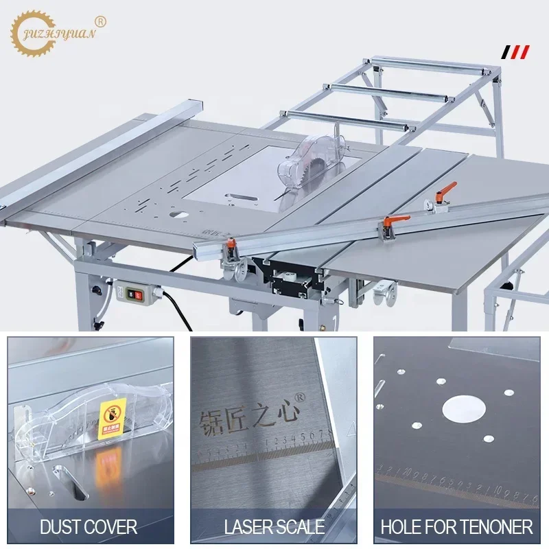 Free maintainess  High-Accuracy  Sliding Portable Table Panel Saw machine  For Woodworking laser welders