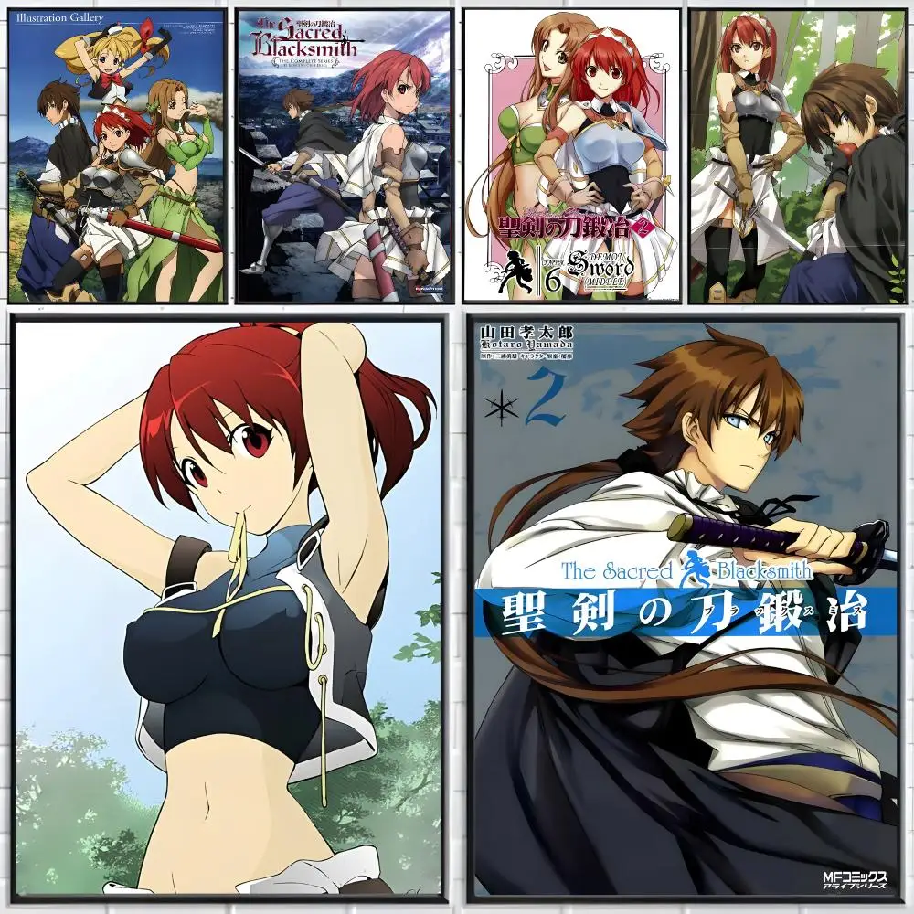 anime fantasy S-Sacred Blacksmith Poster Distinct Home Decor Concepts Chic Indoor Art Pieces