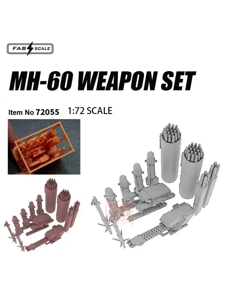 Fab scale resin model kit FA72055 MH-60 Airborne weapon kit 1/72