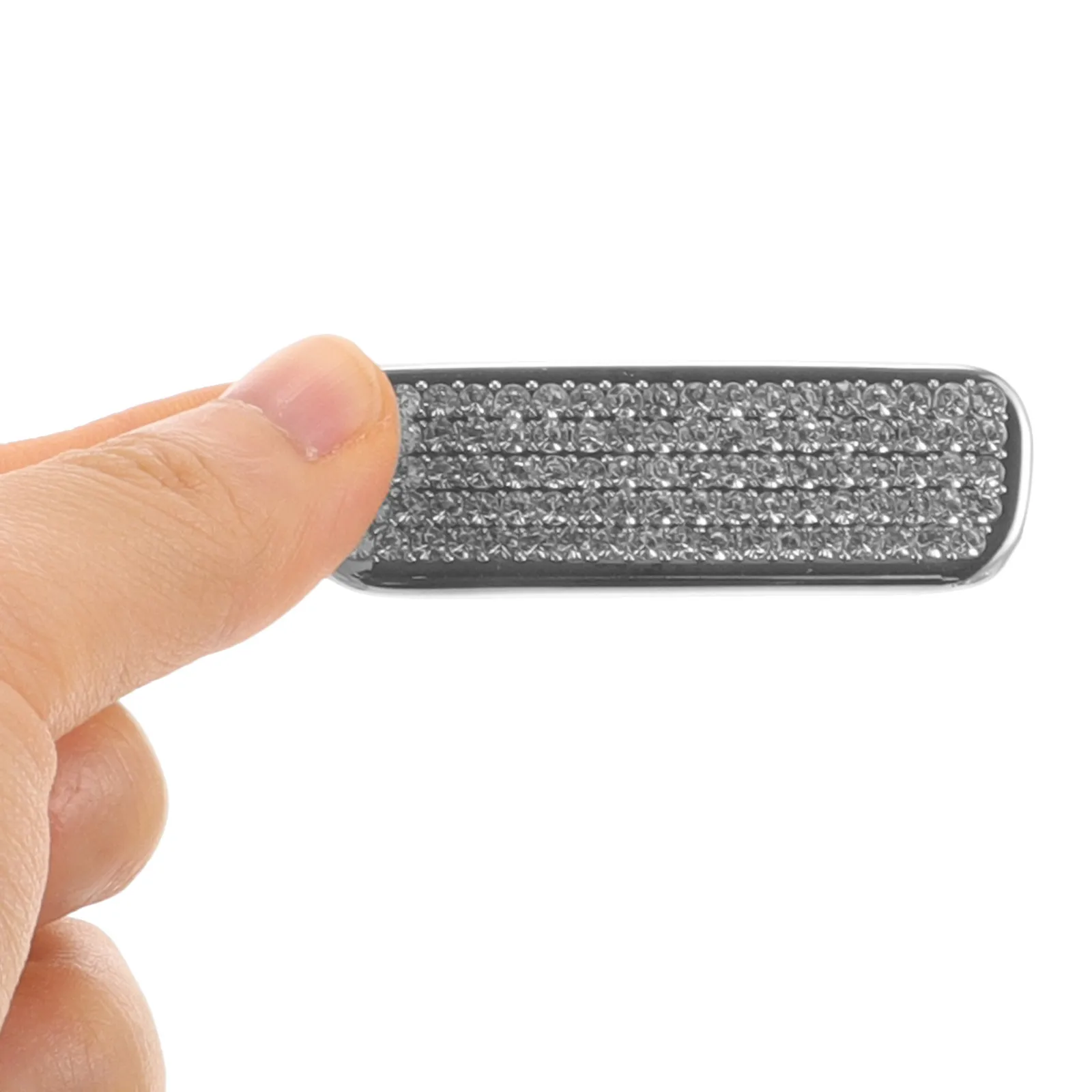 Car Armrest Box Button Cover Sturdy Rhinestone Material Center Console Switch Trim Self-Adhesive Arm Rest Open Button Sticker