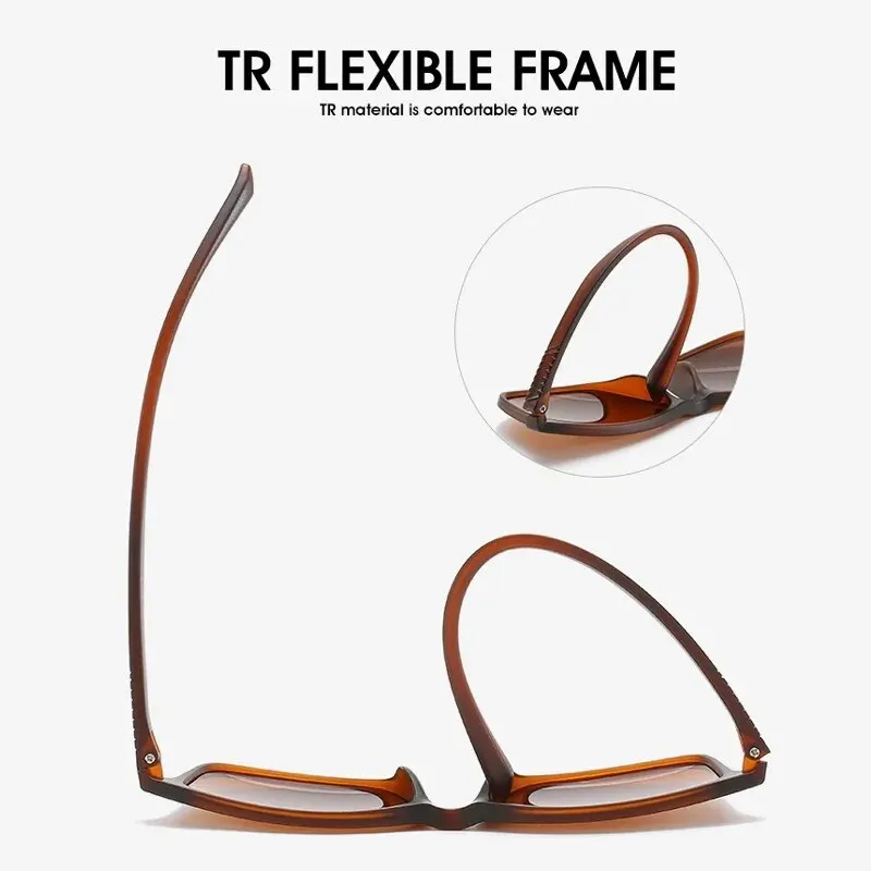 الفاخرة الرجال الاستقطاب النظارات الشمسية موضة خمر مربع الترا ضوء TR90 الإطار القيادة الصيد نظارات شمسية للرجل UV400 نظارات