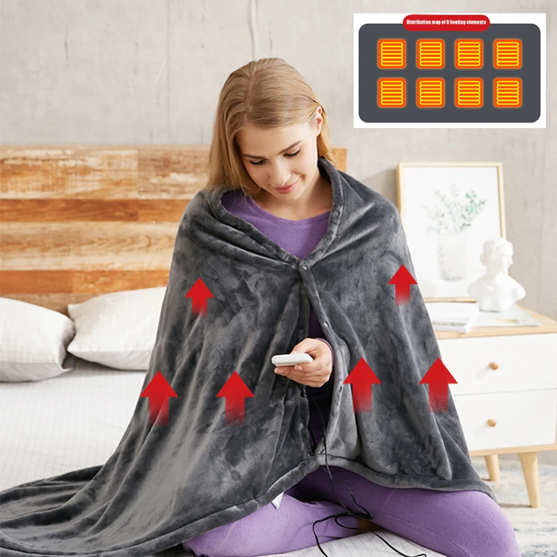 

USB Washable Cold-proof And Constant-warming Blanket Sleep Cover Charging Electric Blankets Warm Heating Shawl Office Quilt