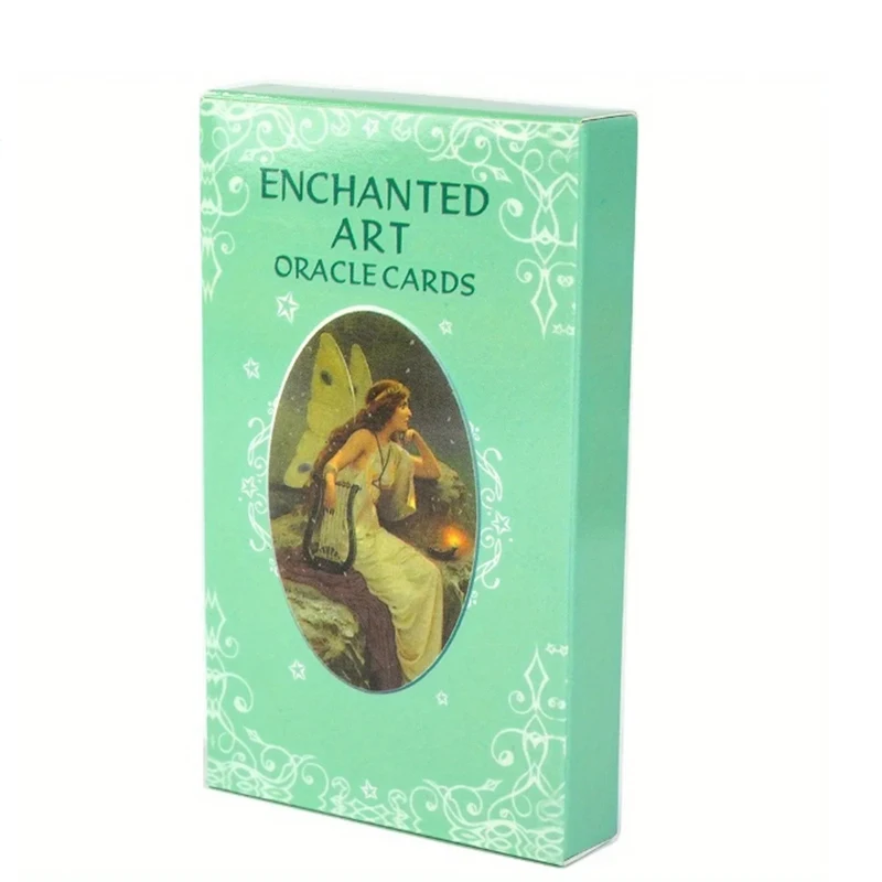 

10.3*6cm Enchanted Art Oracle Card Deck 42 Pcs Cards Beautiful Vintage Artwork with Inspiring Messages