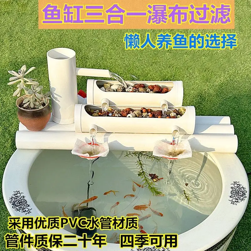 

Suitable forFish tank filter, silent stool suction water circulation system, filtration, no-change water oxygenation three-in-on