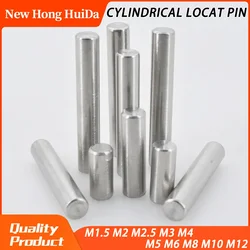 M1.5 M2 M2.5 M3 M4 M5 M6 M8 M10 M12 Cylindrical Locat Pin 304 Stainless Steel Metal Fix Shaft Lock Pin Round Bar Solid Dowel Rod