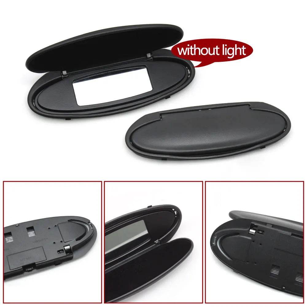 Car Interior Makeup Sun Visor Vanity Mirror Cover or Assembly For Porsche Boxster Cayman 986 987 CARRELA TARGA GT2 GT3 996 997 - view 4