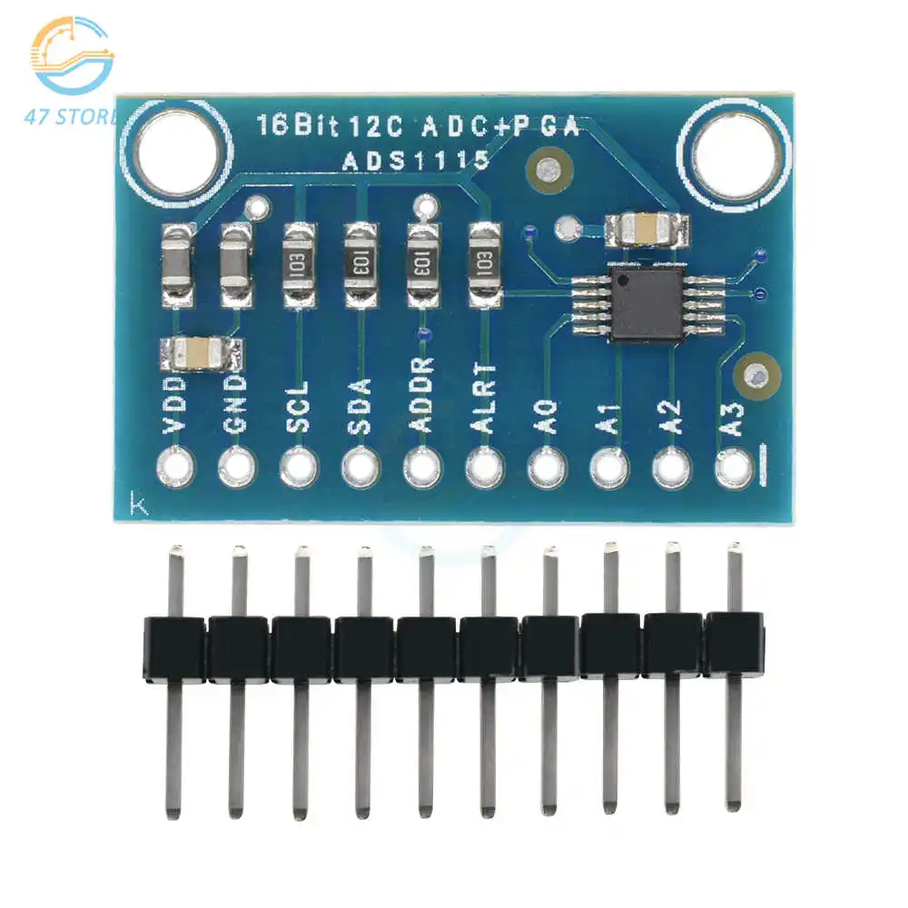 DC2-5.5V ADS 1115 Module Subminiature 16 Bit 4-channel Domestic Chip ADX111A High-resolution Analog-to-digital Conversion