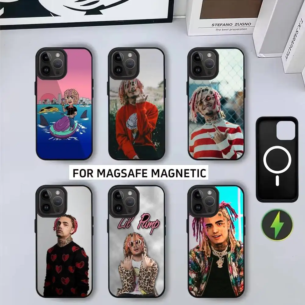 

Cool Singer L-Lil P-Pump-S Phone Case For iPhone17,16,15,14,13,12,11 Plus,Pro Magnetic with Magsafe Wireless Charging