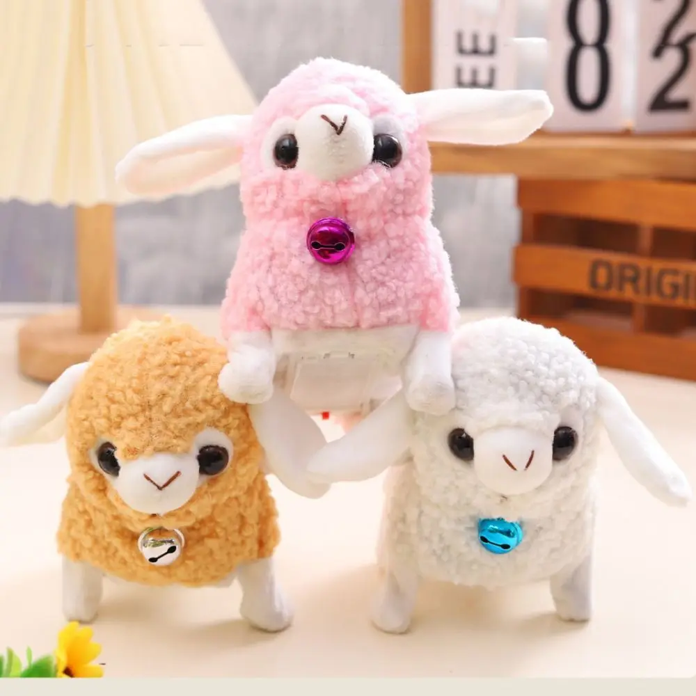 Simulation Electric Alpaca Toy Sound Toys With Sound Running Singing Lamb Movements Kawaii Walking Interactive Alpaca