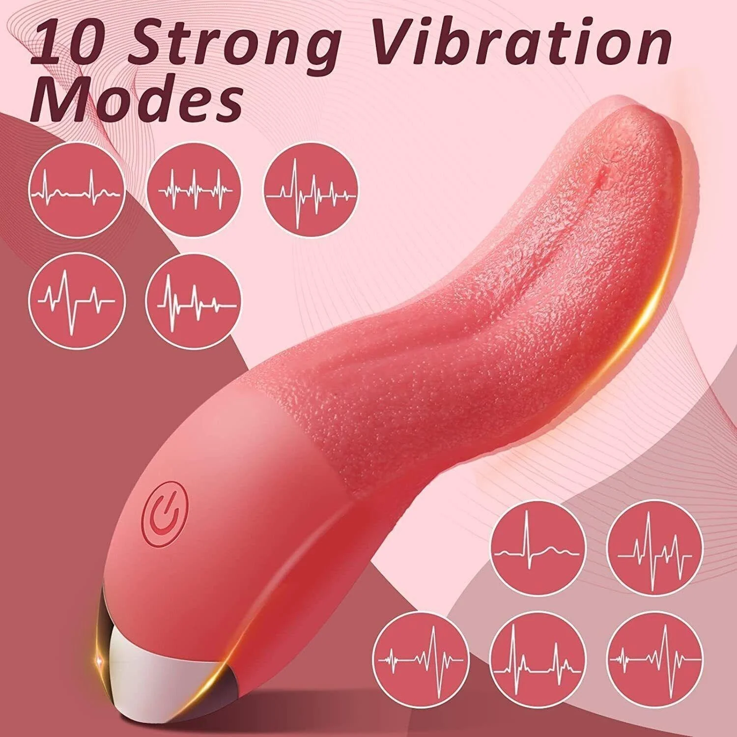 Tongue Licking Vibrator Female Masturbator Clitoris Stimulator Nipple Licking Massager Erotic Machine Sex Toy for Woman