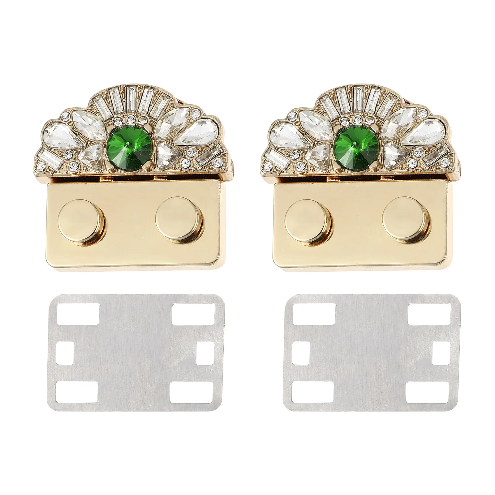 2Pcs Strong Zinc Alloy Press Push Locks for DIY Bag Making Crafting Handbag Luggage Accessories Simple Install Bag Buckle Locks