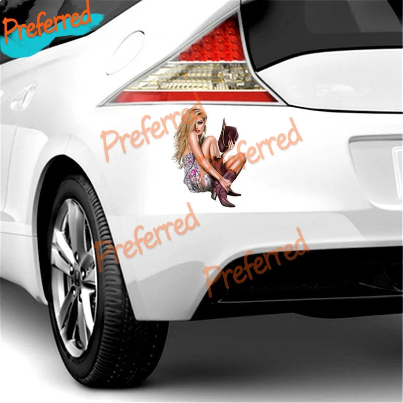 Fashion Pin Up Naked Wife Beatiful Hot Girl Car Sticker Decal for Your All Cars Laptop Locomotive Toolbox Surf Camper Bumper