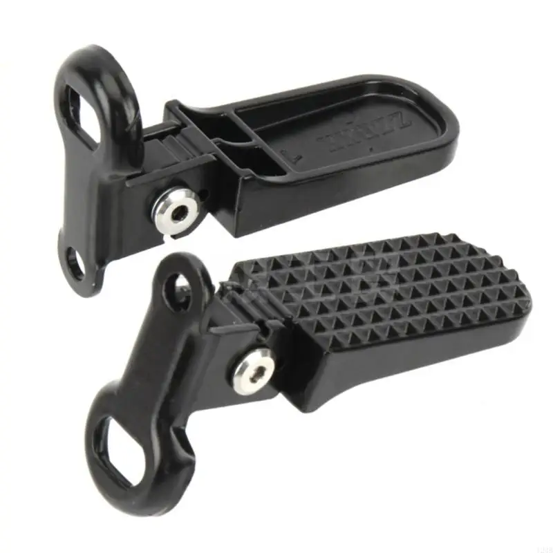 124B 1 Pair Aluminium Foldable Pegs Replacement Pedals Electric Scooter Rear Pedals Folding Footrest for Electric Scooter