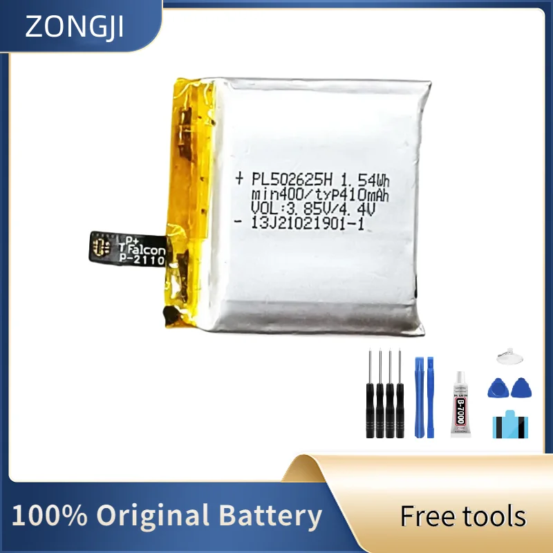 

New Battery 410mAh PL502625H Battery For AMAZFIT GTR 47mm Smart Sport Watch Batteries + Free Tools