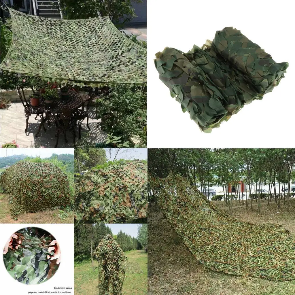 Woodland Camouflage Netting Desert Hunting Shooting Net Tent Tarp Blinds