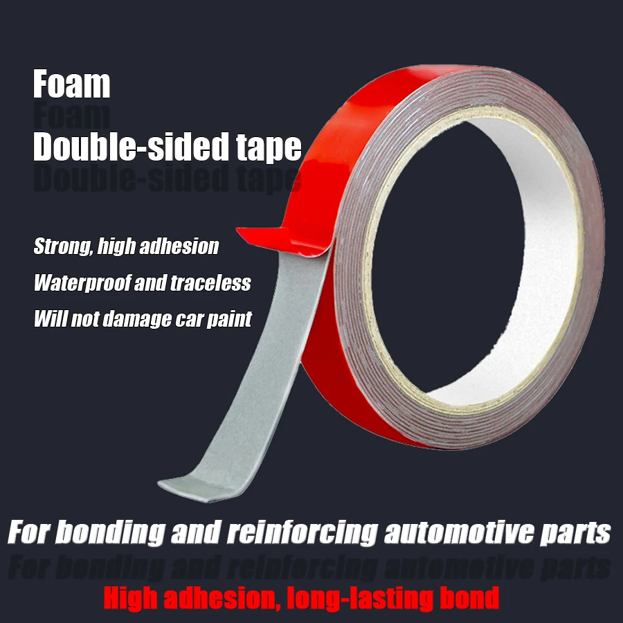

For car decoration seamless red film gray double-sided adhesive acrylic high viscosity transparent double-sided adhesive