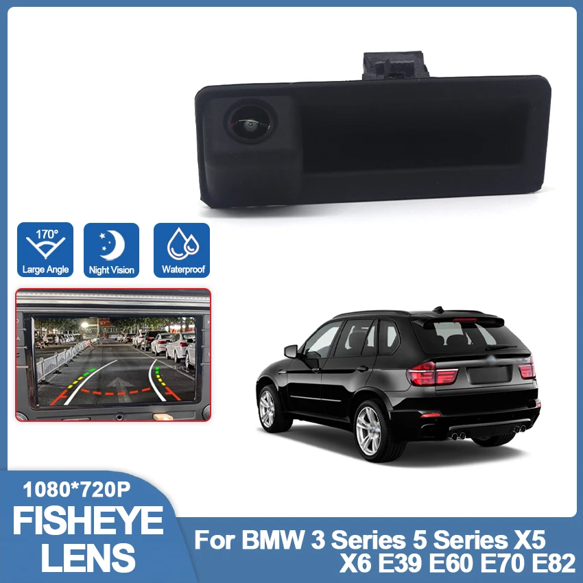 

HD CCD Night Vision Waterproof Car Reverse Backup Trunk Handle Camera For BMW 3 Series 5 Series X5 X6 E39 E60 E70 E82 Wide Angle