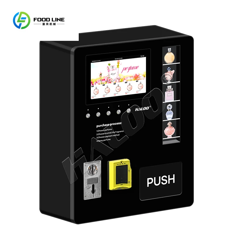FOODLINE Customized Vending De Perfumes Wall Mounted Mini Perfume Vending Machines Perfume Spray Vending Machine