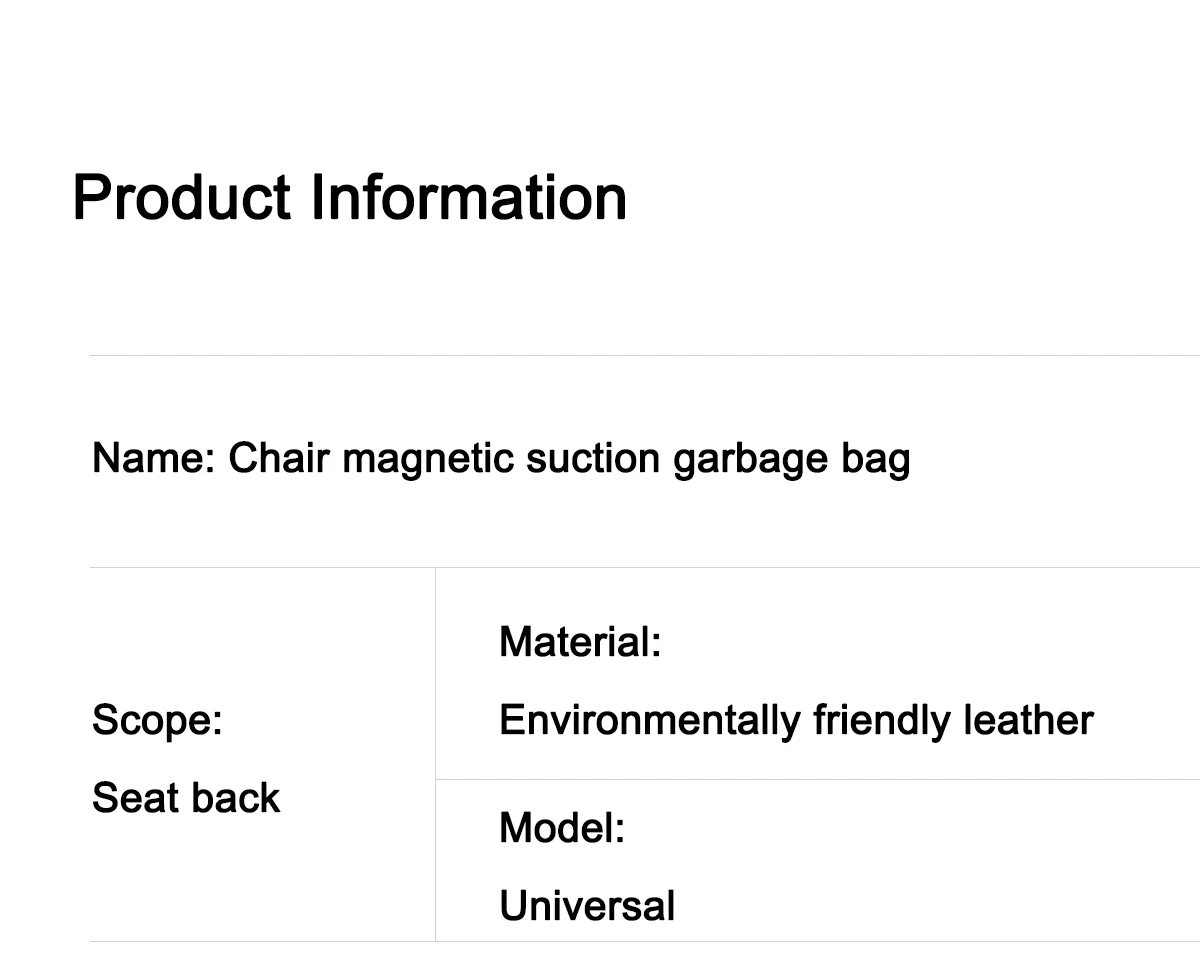 Premium Car Trash Can - Gemakkelijk te openen met één hand