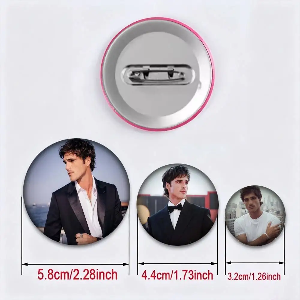 Actor Jacob Elordi 25 32 44 58 75mm Badges Personalized Round Brooches Pins Accessory Gift