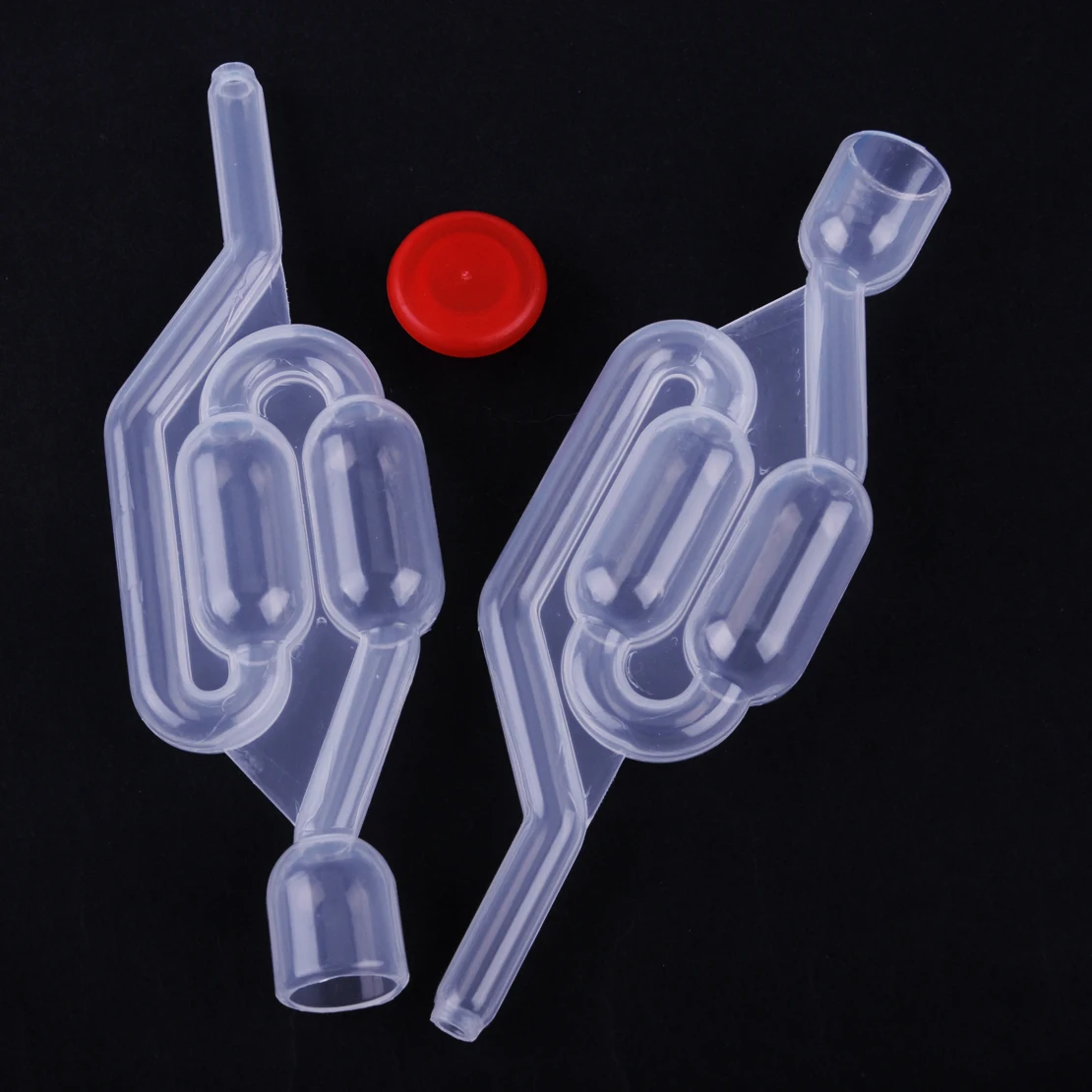 3pcs PP Plastic Bubbler Fermentation Airlocks Traps and Bungs For Home Brew Wine Homebrew Beer Cider Making Demijohn Bubble