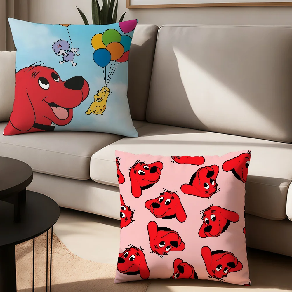 C-Clifford the Big R-Red Dog cushion cover Anti-dustmite Sofa Cushion Decorative Office Cover Lounge Area Indoor & Outdoor Use