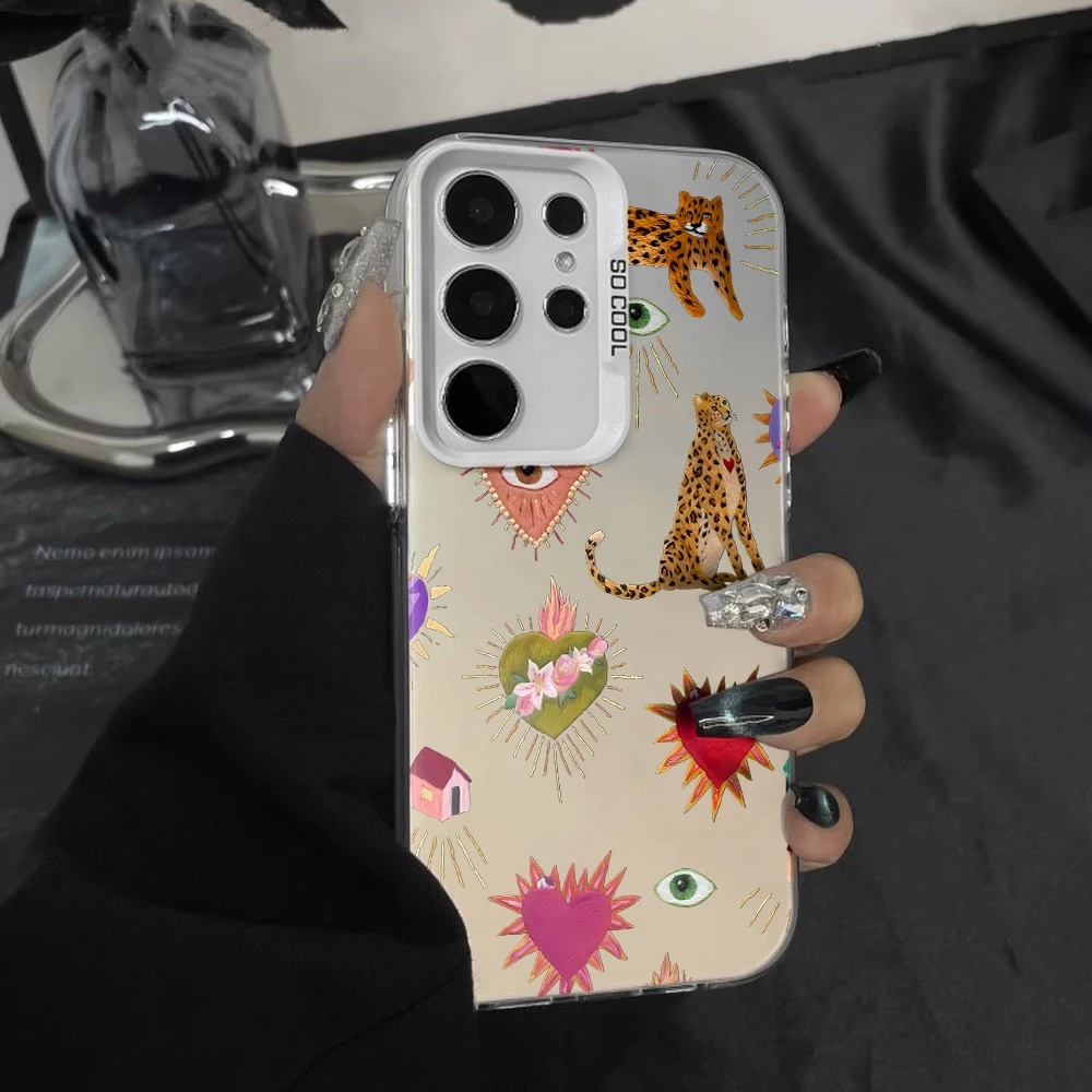 Boho Evil Eye Phone Case For Samsung Galaxy S26 S25 S24 S23  Note20 Ultra S22 Plus A55 A36 A53 A54 A56 Matte Shockproof Cover