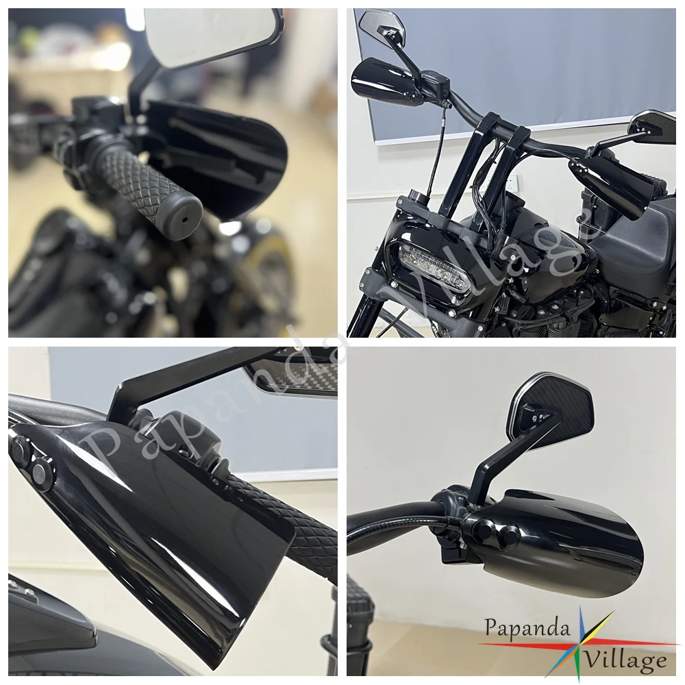 Motorcycle Handguard Protector Handshield Windproof Cover For Harley Softail Street Bob Standard Low Rider Heritage Classic FLDE