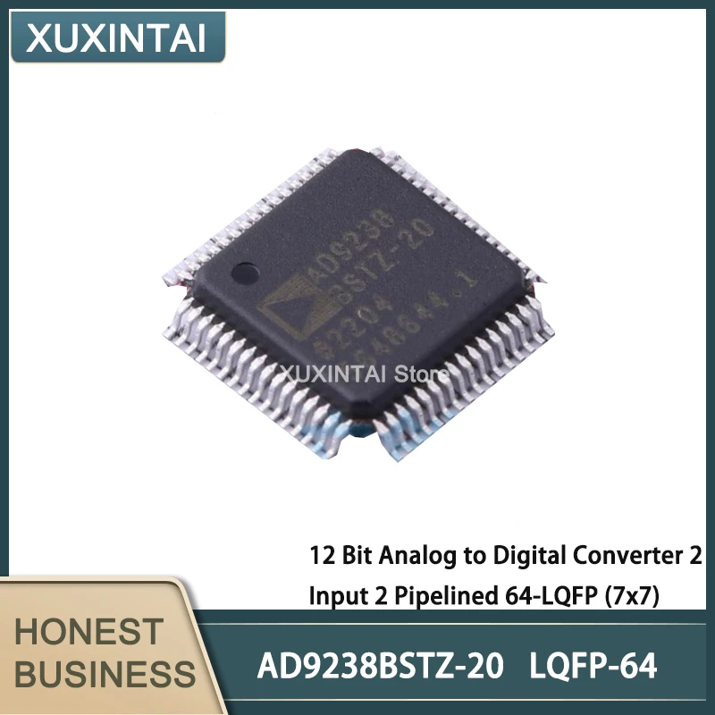 

5Pcs/Lot New Original AD9238BSTZ-20 AD9238BSTZ 12 Bit Analog to Digital Converter 2 Input 2 Pipelined 64-LQFP (7x7)