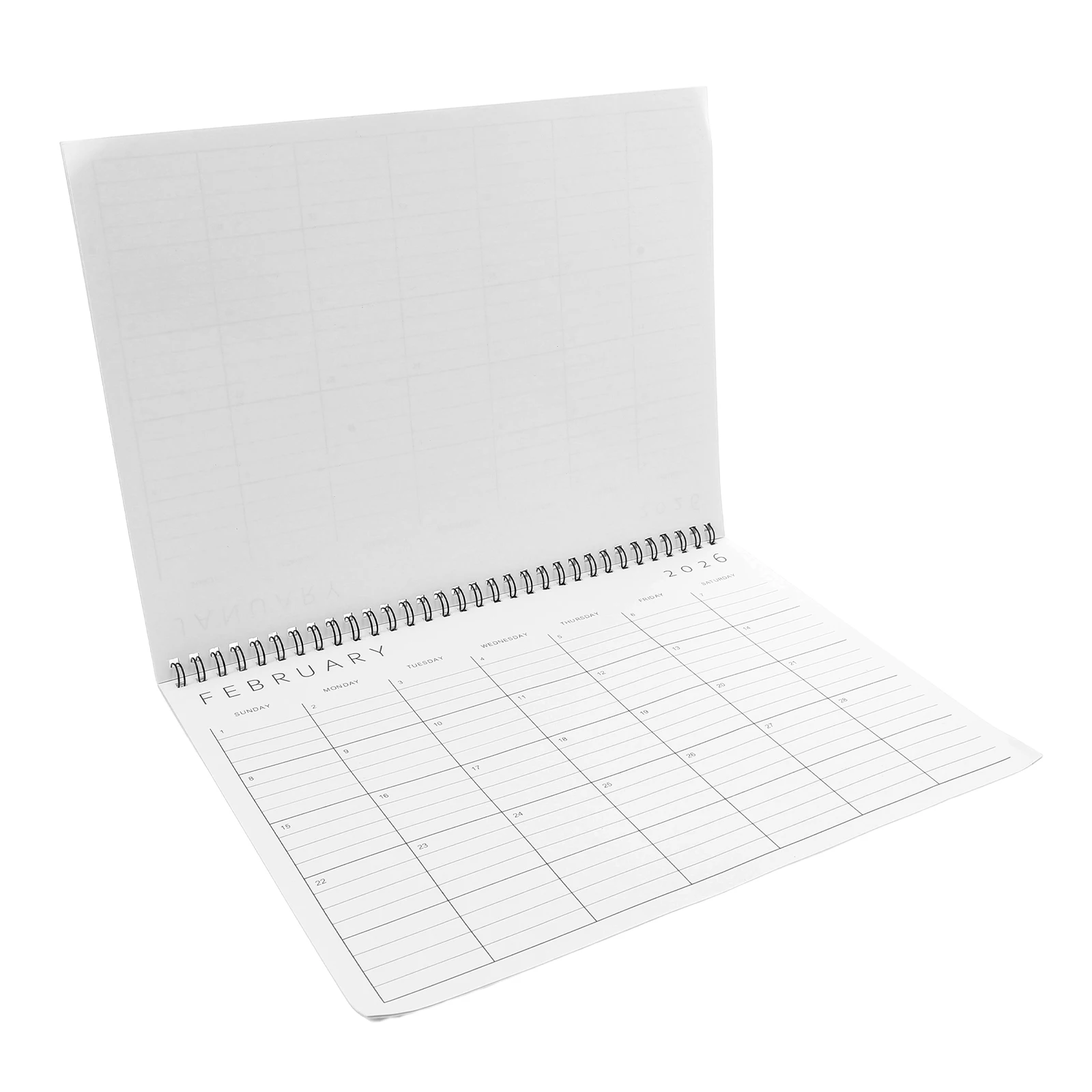 

Monthly Planner Calendar 2025-2026 Spiral Binding Wall Calendar Vertical Office Home Ample Writing Space Coil Binding