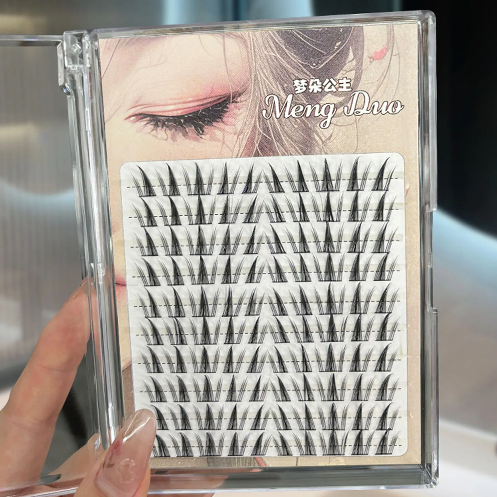 10 linhas 3d fino mangá girassol cílios postiços volume macio extensão de cílios postiços para efeito de levantamento de olhos ferramentas de maquiagem diy