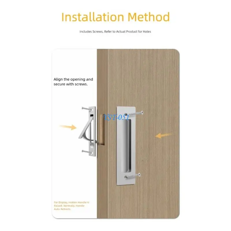 E15A Stainless Steel Sliding Door Handle Rustproof Pulls Furniture Hardware Enduring