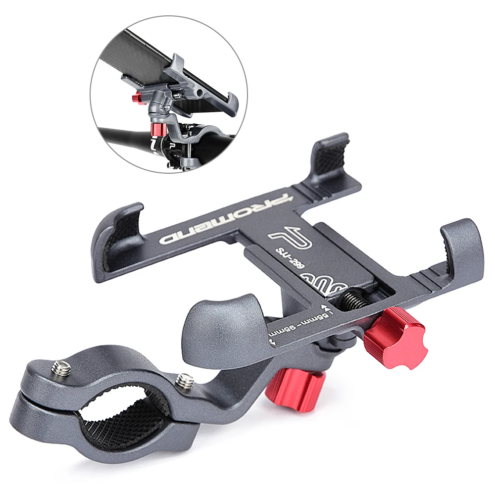 

Strong Aluminum Alloy Bike Phone Mount Bicycle Motorcycle Phone Holder 360° Rotation Adjustable Phone Cradle 31.8mm Handlebar