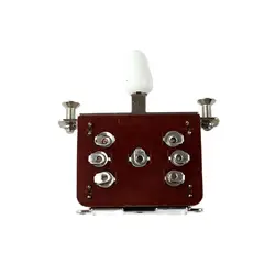 Thickening 5 Way Selector Electric Guitar Pickup Switches Toggle Lever Switch Black and white hat optional