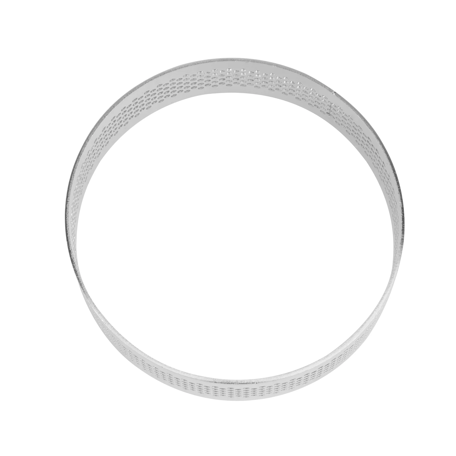 

Stainless Steel 8cm Perforated Tart Ring Round Baking Mold for Tarts Quiches Pies Cakes Tart Shell Baking Tool