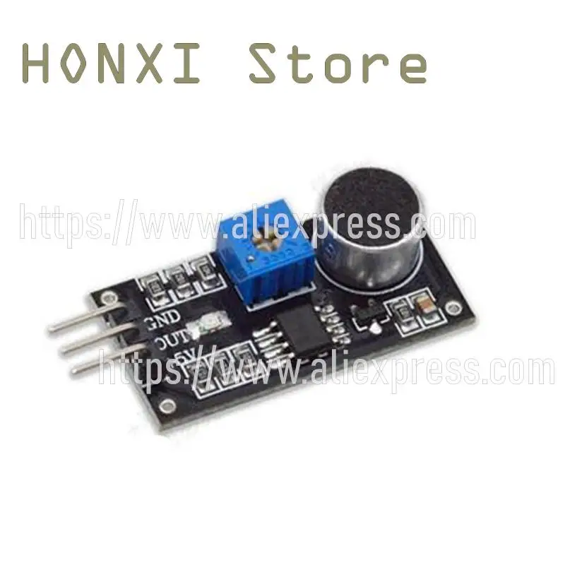 

2PCS Electronic building blocks voice acoustic sensor detection module high sensitive analog sound