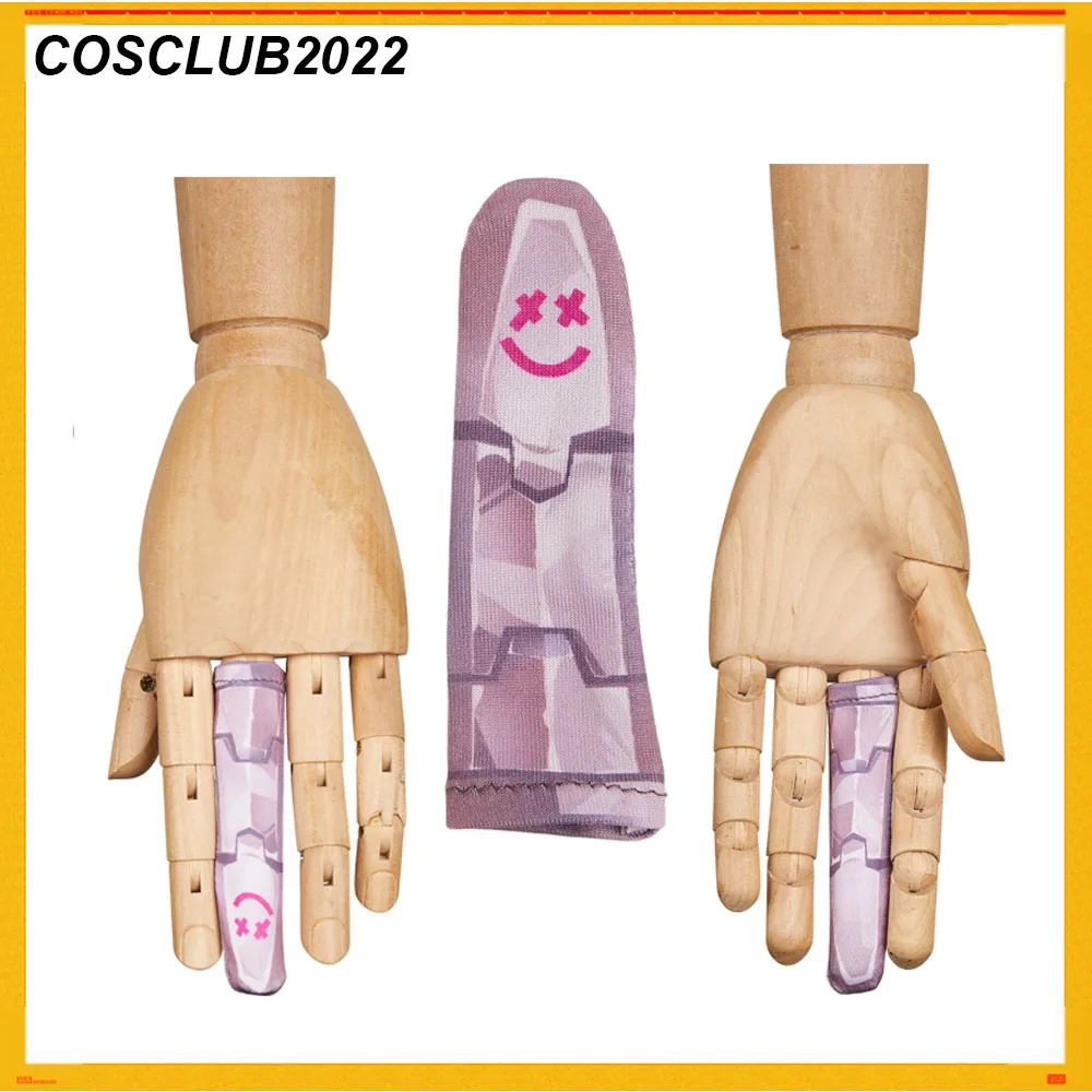 Jinx Finger Covers Cosplay Women Halloween Disguise Clothing Props Game LOL Arcane Costume Accessories Party Roleplay Suits