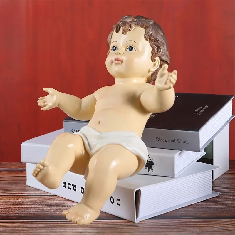 Cross-border Supplier 40CM High Classical Christmas Doll Ornament Christmas Gifts Decorative Resin Crafts