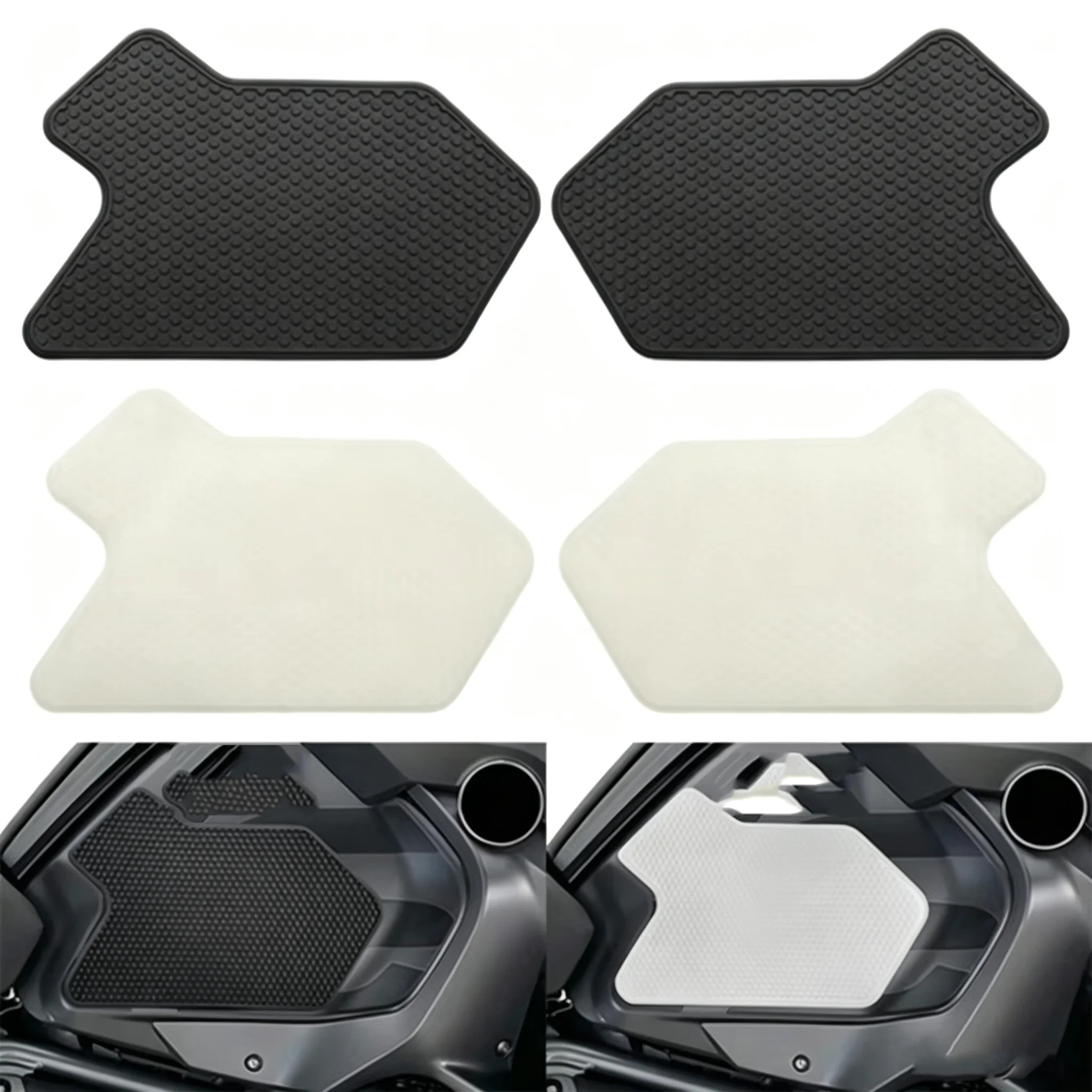 Black Rubber Side Fuel Tank Pad Fits For BMW R1200GS R1250GS Adventure Adv 2014/2013/2016/2015/2017/2018/2019/2020