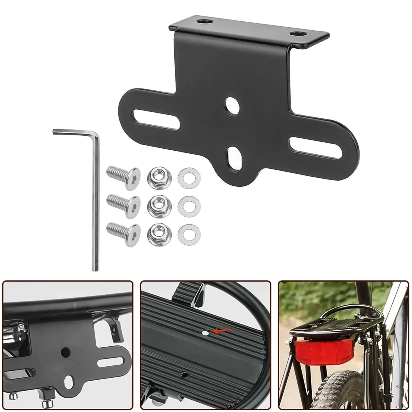 

Bicycle E-bike Tail Rear Camera Mount Saddle Lamp Mount Seatpost Bracket Tail Light Saddle Support MTB Road Bike Accessories