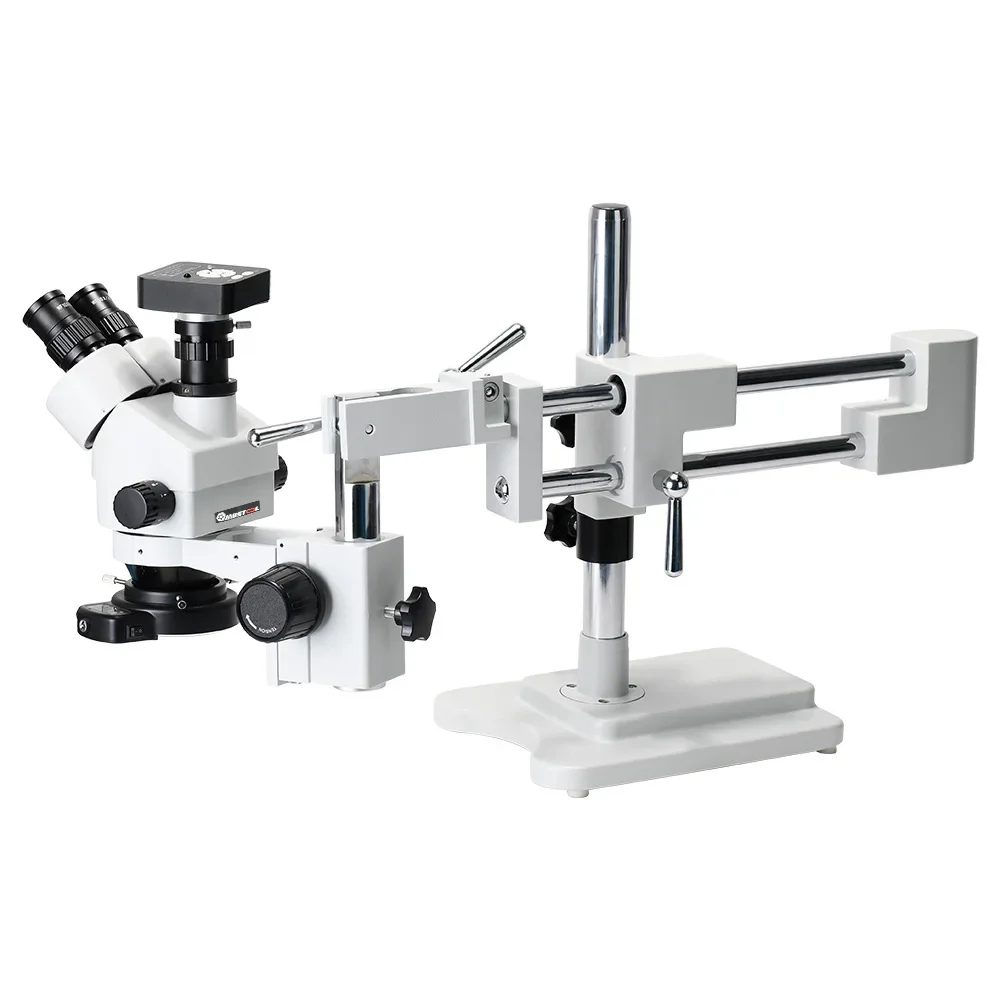 double arms, trinocular microscope, mobile phone repair surgery, practice continuous magnifying, digital magnifying glass