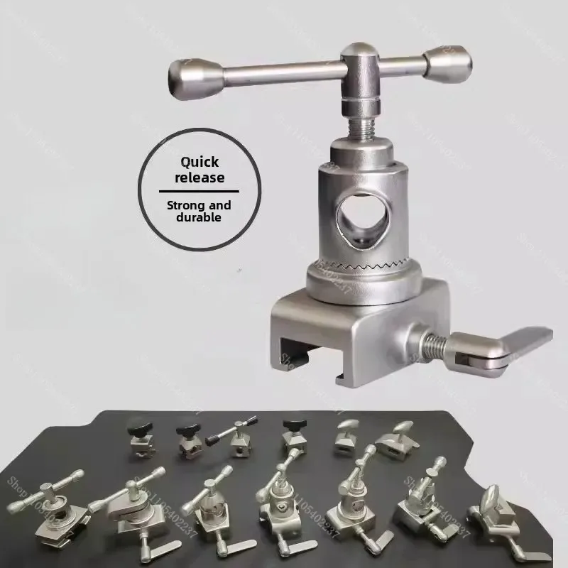 Universal Surgical Table Fixator Locking Clamp Slider Side Rail Mount Accessory