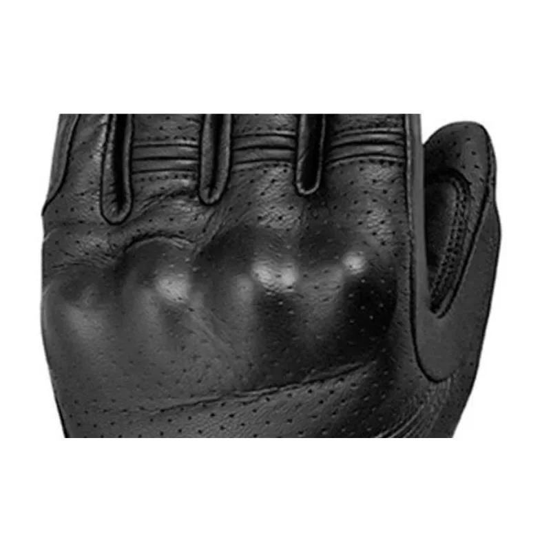 

Classic Retro Cow Leather Motorcycle Gloves Black Full Finger Gloves Motorbike Locomotive Gloves Touch Screen Moto Glove