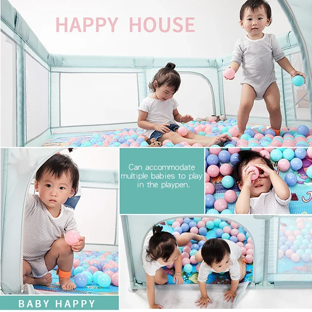 Baby Playpen Children Indoor Game Fence Newborn Crawling Protection Fence Ball Pool Foldable Kids Safety Barrier F05