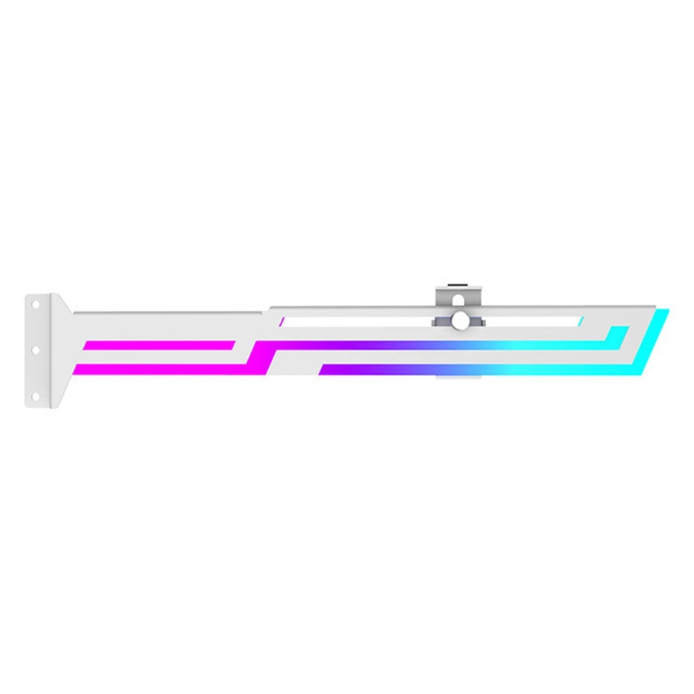 [N88R]ARGB Graphics Card GPU Holder GPU Brace Support Adjustable Height Horizontal GPU Bracket AURA SYNC GPU Video Card Holder