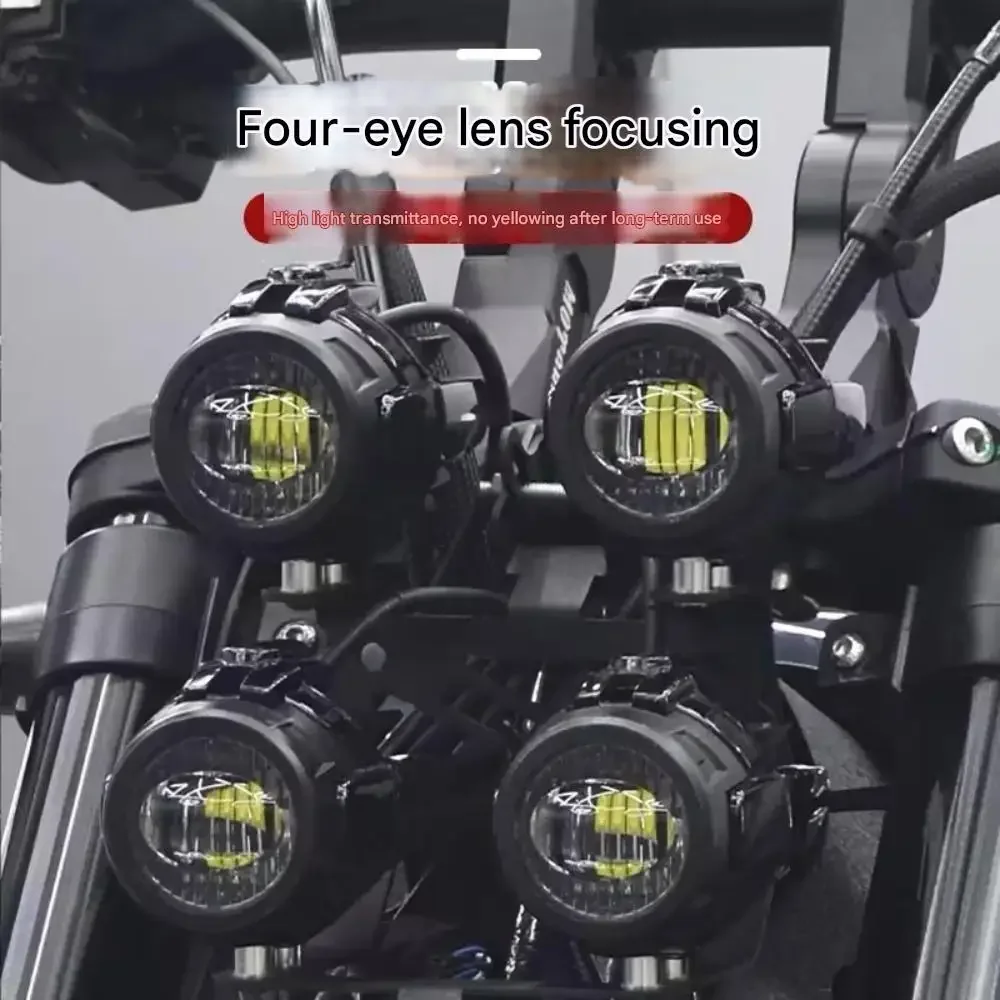 【Factory Direct】Dual Retro LED Projector Headlight Assembly Super Bright Fit BENDA Dark Flag 500 Mod Parts