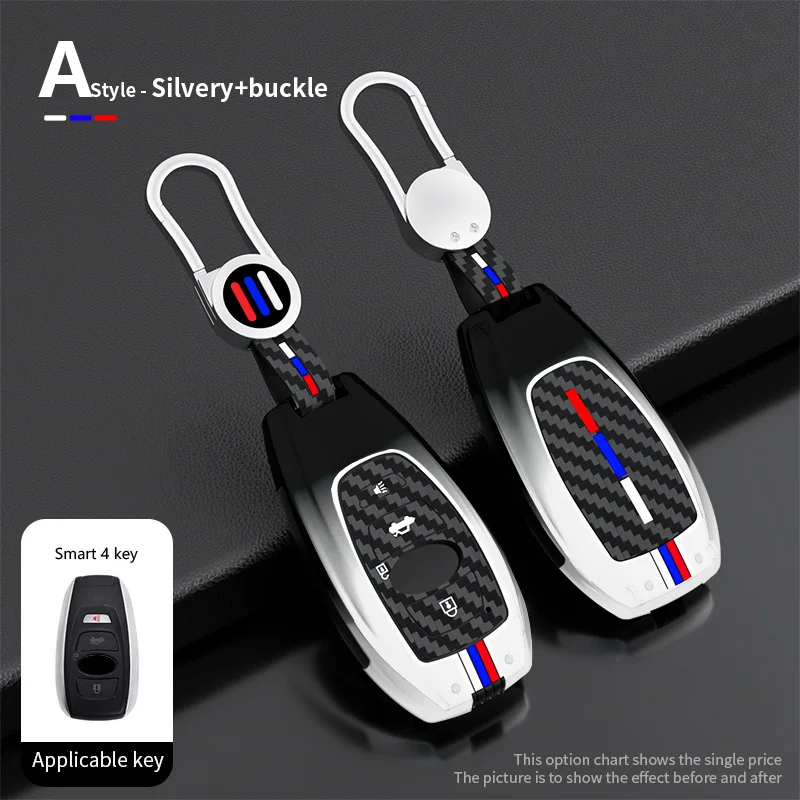 Zinc Alloy Key Case for 2025 Subaru Outback Forester Levorg Crosstrek XV Ascent Impreza Legacy Remote Key Fob Shell