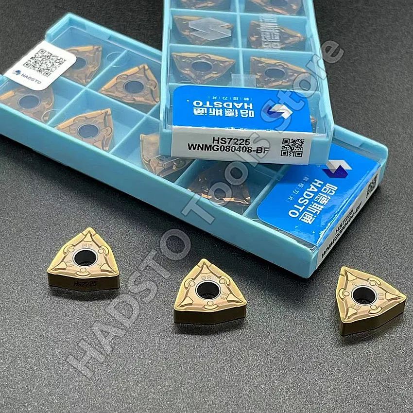 

WNMG080404-BF HS7225/WNMG080408-BF HS7225 WNMG431 WNMG432 WNMG080404 WNMG080408 HADSTO CNC carbide inserts Turning inserts
